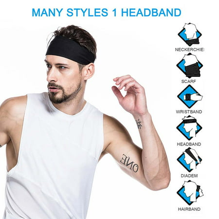 Basketball Ultimate Performance Stretch /& Moisture Wicking Athletic Workout Sweatbands Hair Band for Exercise Gym Mens Headband Yoga Tennis /& Football Cycling Sports Running Sweat Head Band